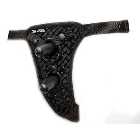 Vac-U-Lock Double Penetration Velvet Harness by Doc Johnson - Strap On Sextoys