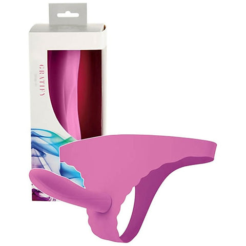 Gratify L/XL Lavender Adjustable Strap-On by Vibe Therapy - Strap On Sextoys