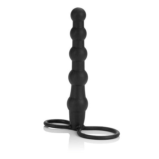 Silicone Beaded Double Rider Anal Beads - Strap On Sextoys