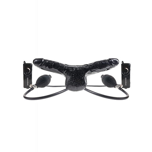 Fetish Fantasy Inflatable Vibrating Double Strap-On - Strap On Sextoys