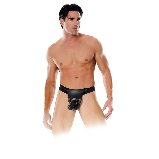 Fetish Fantasy Mr. Big Hollow 8 Inch Strap-On Dildo - Strap On Sextoys