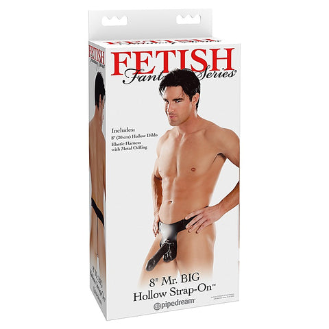 Fetish Fantasy Mr. Big Hollow 8 Inch Strap-On Dildo - Strap On Sextoys