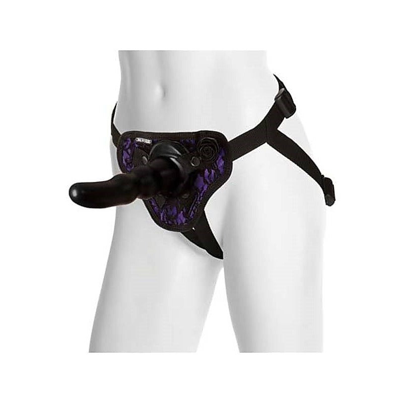 Black Rose Harness Your Desire Strap-On Set by Doc Johnson - Strap On Sextoys