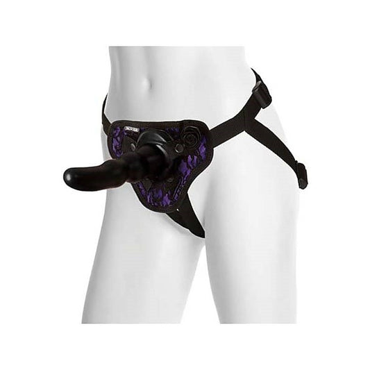 Black Rose Harness Your Desire Strap-On Set by Doc Johnson - Strap On Sextoys