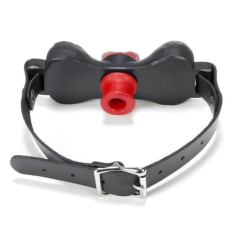 Milkbone Mouth Gag with Straps by Oxballs - Strap On Sextoys