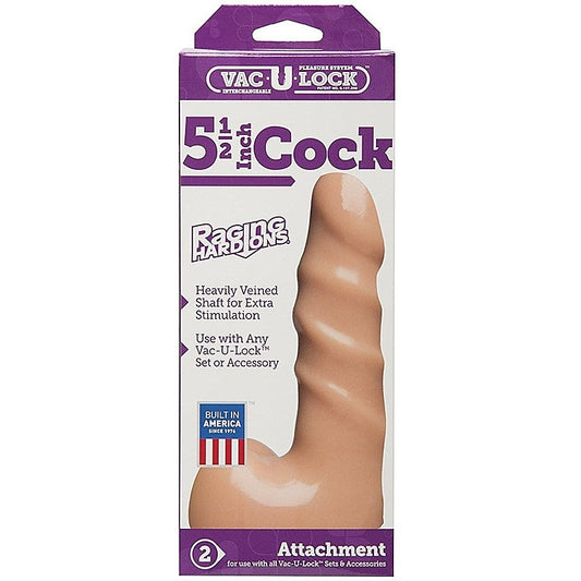 Vac U Lock Raging Hard On Cock With Balls by Doc Johnson - Realistic Dildos
