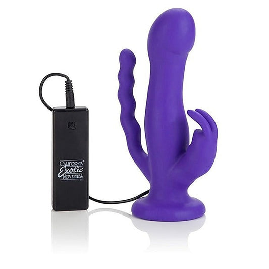 Love Rider 10 Function Triple Rider by California Exotics - Rabbit Vibrators