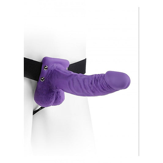 Fetish Fantasy Series. Hollow Strap-On with Balls - Rabbit Vibrators