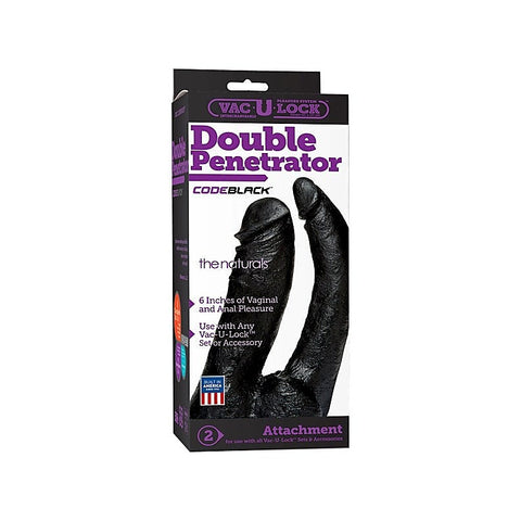 Code Black Double Penetrator The Naturals by Doc Johnson - Strap On Sextoys