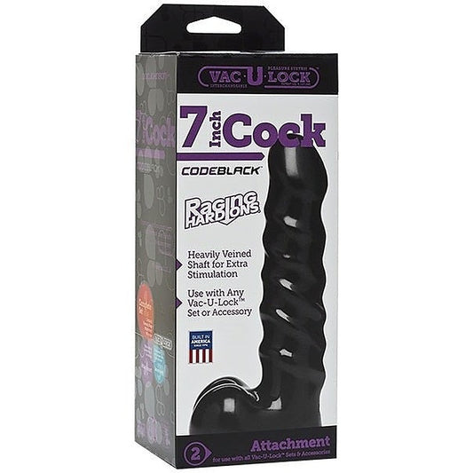 Code Black 7 Inch Raging Hard-Ons Realistic Cock - Strap On Sextoys