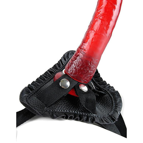 Fetish Fantasy Leather Lovers Strap On Harness - Strap On Sextoys