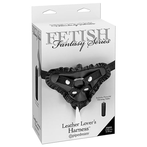 Fetish Fantasy Leather Lovers Strap On Harness - Strap On Sextoys