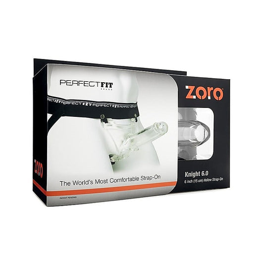 Zoro Knight 6 inch Clear by Perfect Fit - Strap On Sextoys
