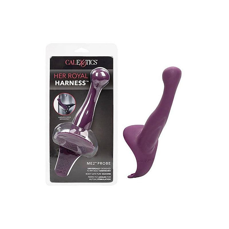 California Exotics Her Royal Harness Me2 G Spot Strap On Probe Dual Stimulation - Strap On Sextoys