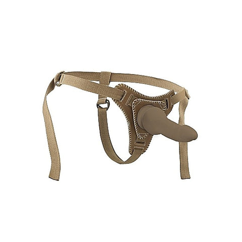 Ouch! Strap-On Sex Toy With Straps Mocca by Shots Toys - Strap On Sextoys