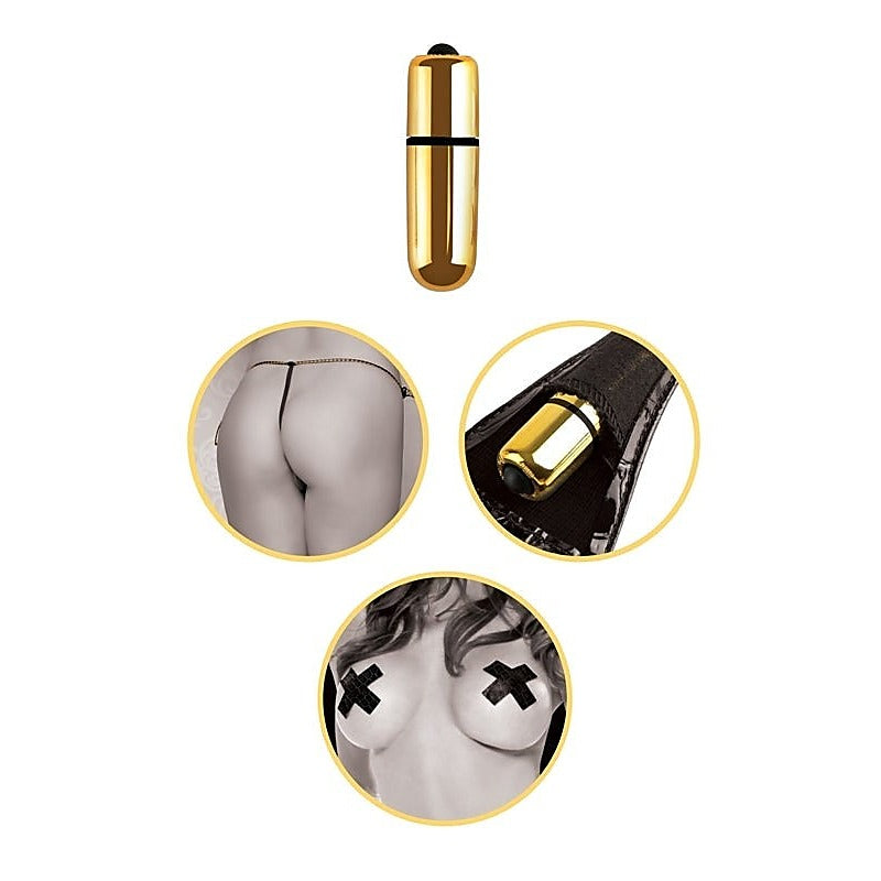 Fetish Fantasy Gold Vibrating Strap-On Dildo Set - Strap On Sextoys
