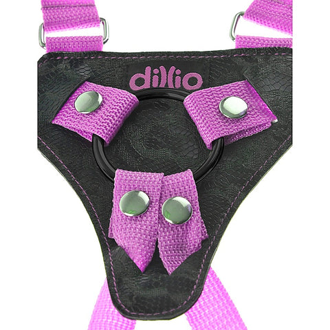 Dillio 7 Inch Strap-On Suspender Harness Set - Strap On Sextoys