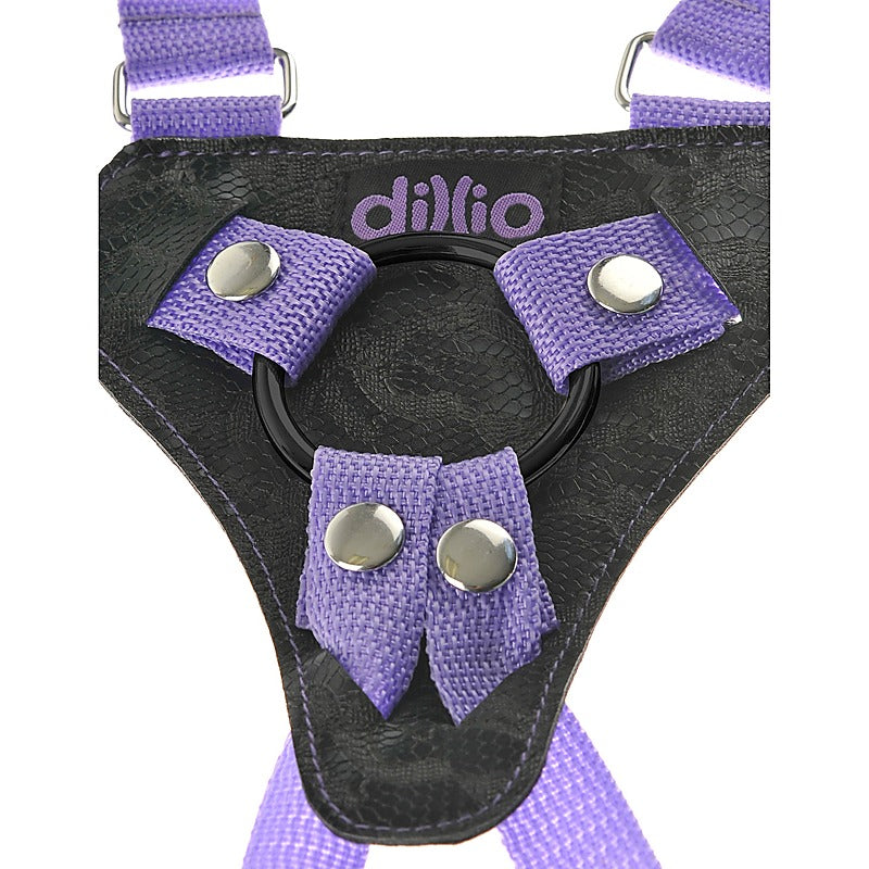 Dillio 7 Inch Strap-On Suspender Harness Set - Strap On Sextoys