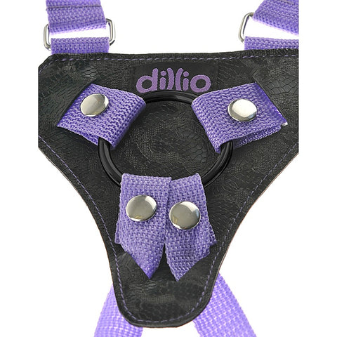 Dillio 7 Inch Strap-On Suspender Harness Set - Strap On Sextoys