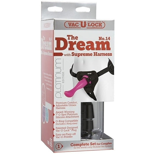 Vac U Lock Platinum The Dream No 14 With Supreme Harness - Strap On Sextoys