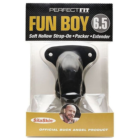 Fun Boy 6.5 Inch Soft Hollow Strap-On by Perfect Fit - Strap On Sextoys