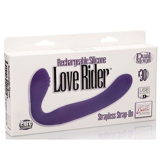 Rechargeable Silicone Love Rider Strapless Strap-On - Strap On Sextoys