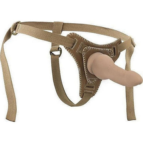 Premium Bonded Leather Strap On with Straps by Shots Toys - Pumps, Extenders and Sleeves