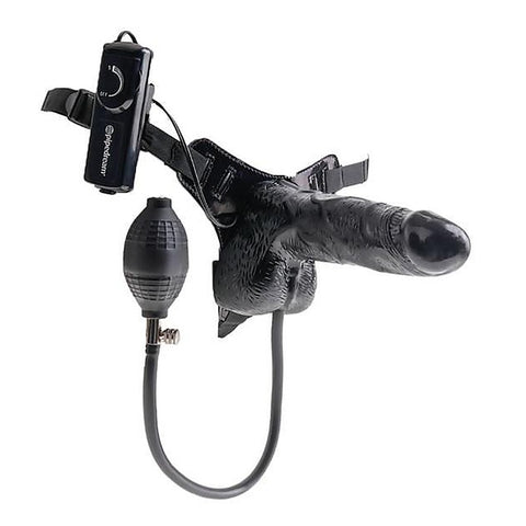 Fetish Fantasy Inflatable Vibrating 6 Inch Strap-On Dildo - Strap On Sextoys