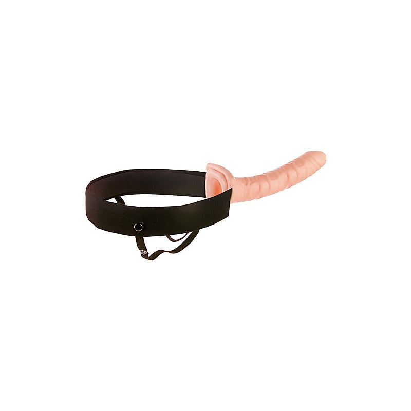 Fetish Fantasy 10 Inch Flesh Hollow Strap-On Dildo - Realistic Dildos