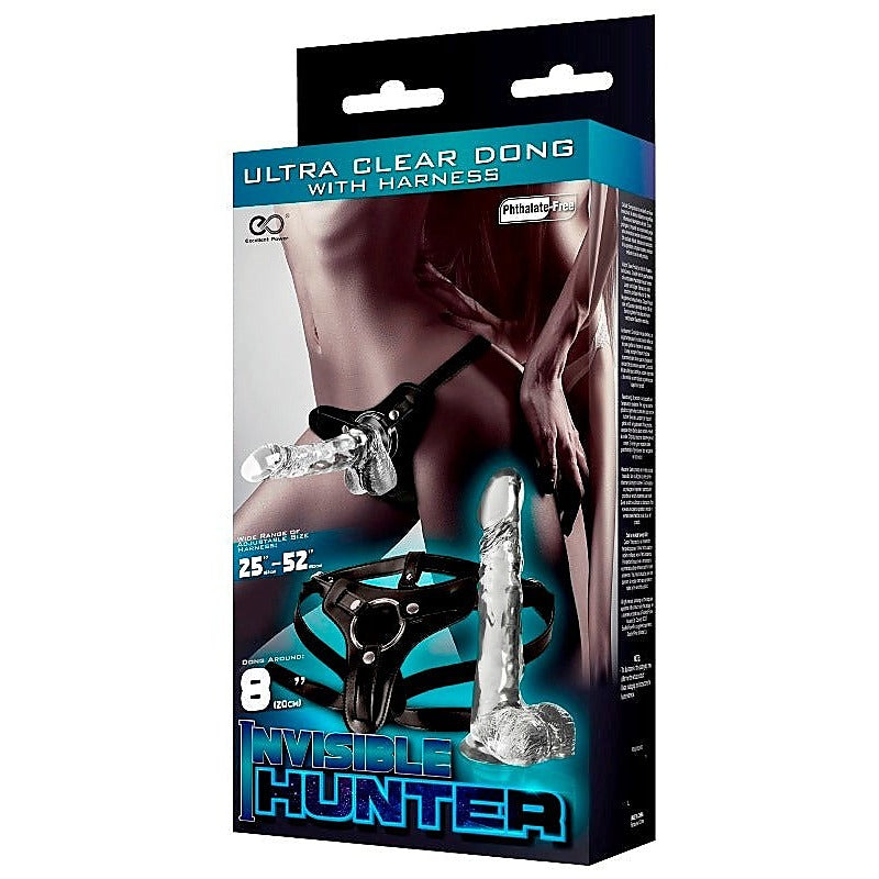 Invisible Hunter Strap-On Harness 8 inch - Realistic Dildos
