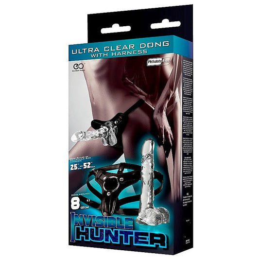Invisible Hunter Strap-On Harness 8 inch - Realistic Dildos