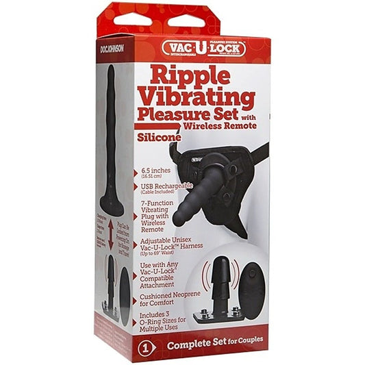 Ripple Vibrating Pleasure Set by Doc Johnson - Strap On Sextoys