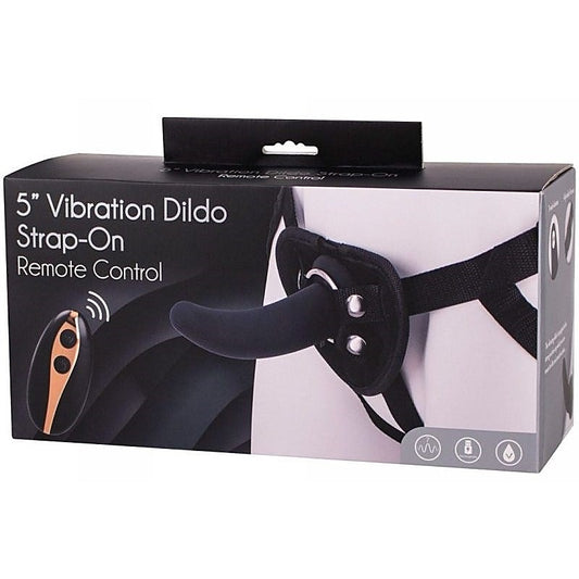 Vibration 5 in Dildo Strap-On with Remote Control - Strap On Sextoys