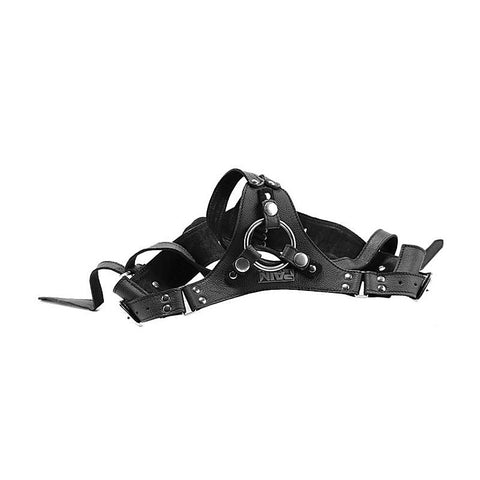 Pain Leather Strap-On Harness by Shots Toys - Strap On Sextoys
