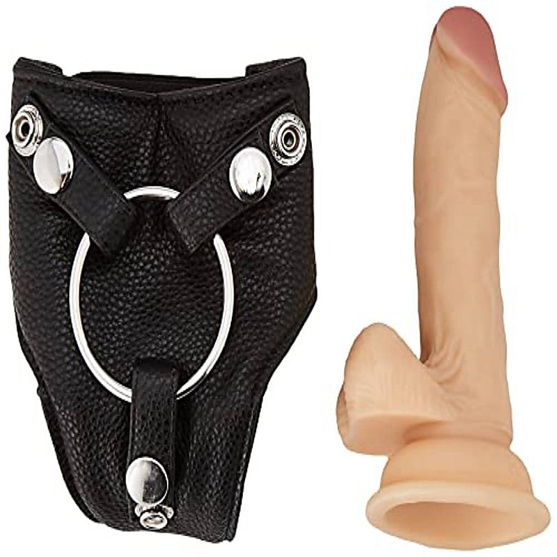 Realistic Strap-On Skin Dildo by Shots Toys - Strap On Sextoys