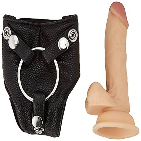 Realistic Strap-On Skin Dildo by Shots Toys - Strap On Sextoys