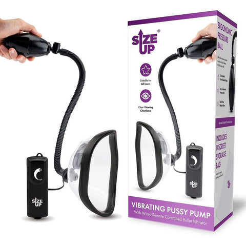 Xgen Size Up Womens Rechargeable Vibrating Intimate Pump - Pussy And Clit Toys