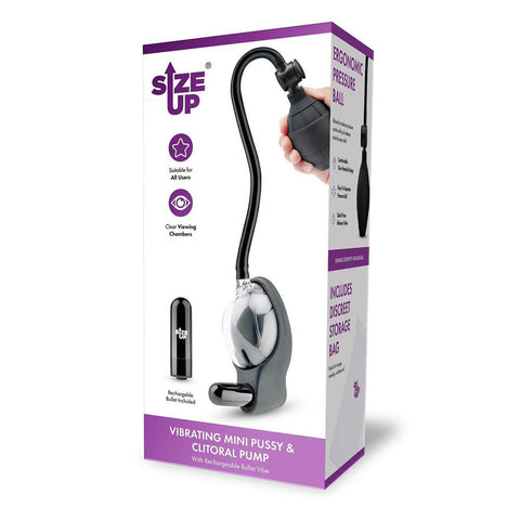 Xgen Size Up Compact Vibrating Intimate and Clitoral Pump - Pussy And Clit Toys