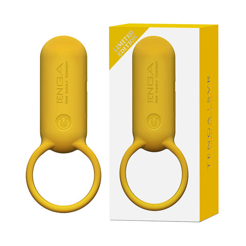 Tenga Svr Waterproof Vibrating Penis Ring with Upright Clitoral Stimulator - Vibrating Cock Rings