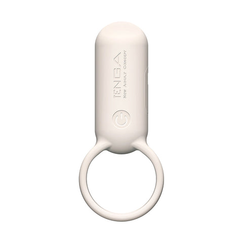 Tenga Svr Waterproof Vibrating Penis Ring with Upright Clitoral Stimulator - Vibrating Cock Rings