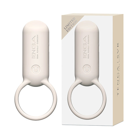 Tenga Svr Waterproof Vibrating Penis Ring with Upright Clitoral Stimulator - Vibrating Cock Rings