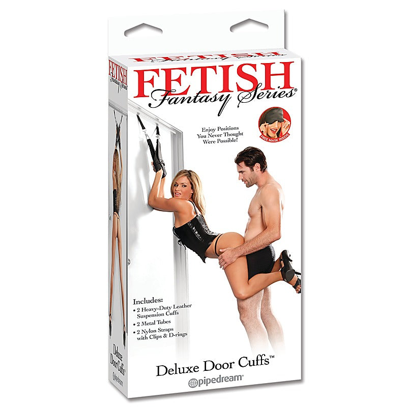Fetish Play Deluxe Door Cuffs by Pipedream Products - Sex Furniture