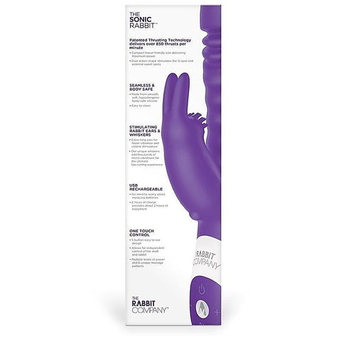 The Sonic G-Spot Rabbit Massager by The Rabbit Company - Rabbit Vibrators