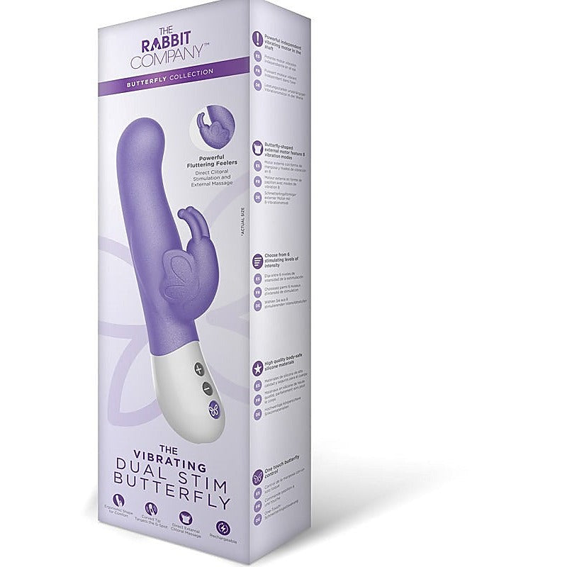 Butterfly Dual Stim G-Spot Pleasure Rabbit Vibe - G-Spot Vibrators