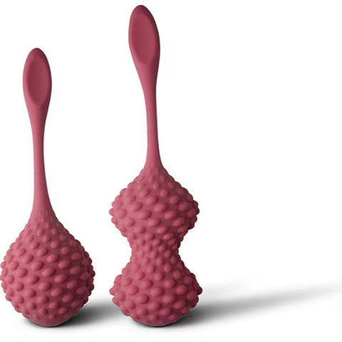 2 Piece Sensory Silicone Kegel Exerciser Set by Rocks Off - Love Eggs and Kegel Exercisers
