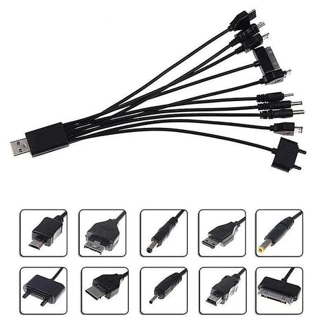 Premium USB Multiple Cable Charger by BDStyle - Vibrator Accessories