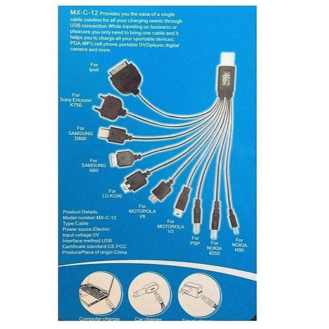 Premium USB Multiple Cable Charger by BDStyle - Vibrator Accessories