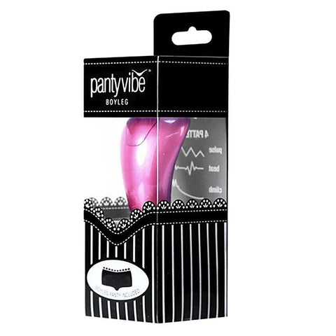 BMS Factory Pantyvibe Boyleg Extra Large Wearable Vibrator Purple - Breast and Nipple Toys