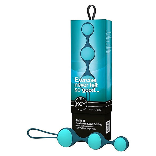 Stella III Blue Kegel Ball Set by Jopen - Love Eggs and Kegel Exercisers