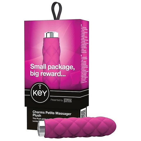 Jopen Key Charms Plush Raspberry by California Exotics - Personal Massagers